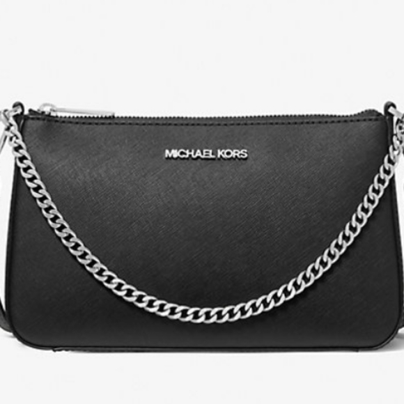 **SOLD** KORS Jet Set Medium Saffiano Leather Crossbody bag, NWT - Picture 7 of 10
